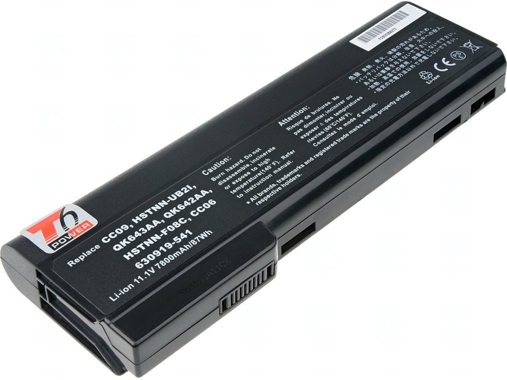 T6 Power Baterie HP ProBook 6360b, 6460b, 6470b, 6560b, 6570b, 8460, 8470, 7800mAh, 87Wh, 9cell (NBHP0083)