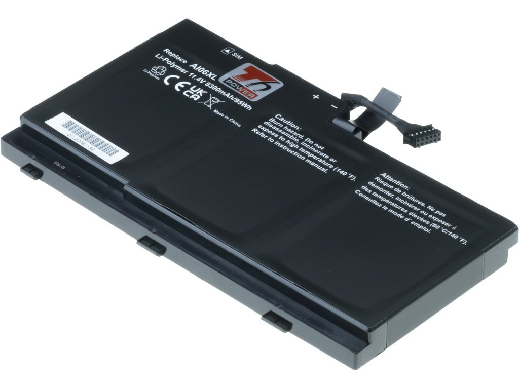 T6 Power Baterie HP ZBook 17 G3, 8300mAh, 95Wh, 6cell, Li-ion (NBHP0180)