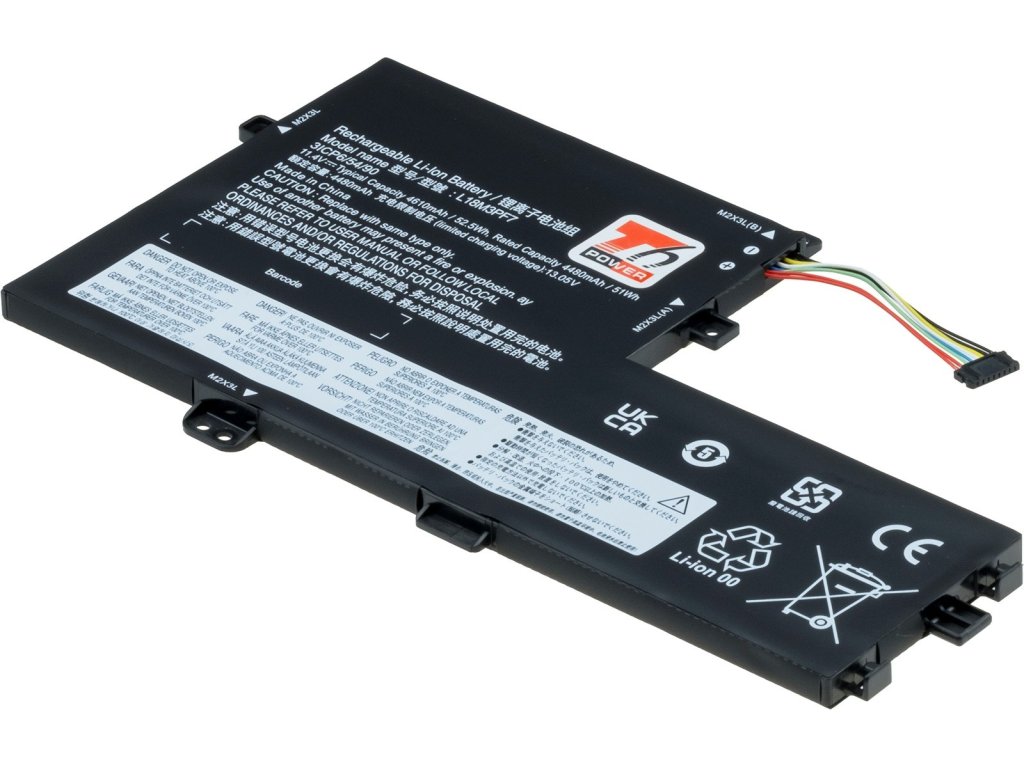 T6 Power Baterie Lenovo IdeaPad C340-15IWL, S340-14IML, S340-14IML, 4610mAh, 52,5Wh, 3cell, Li-poly (NBIB0230)