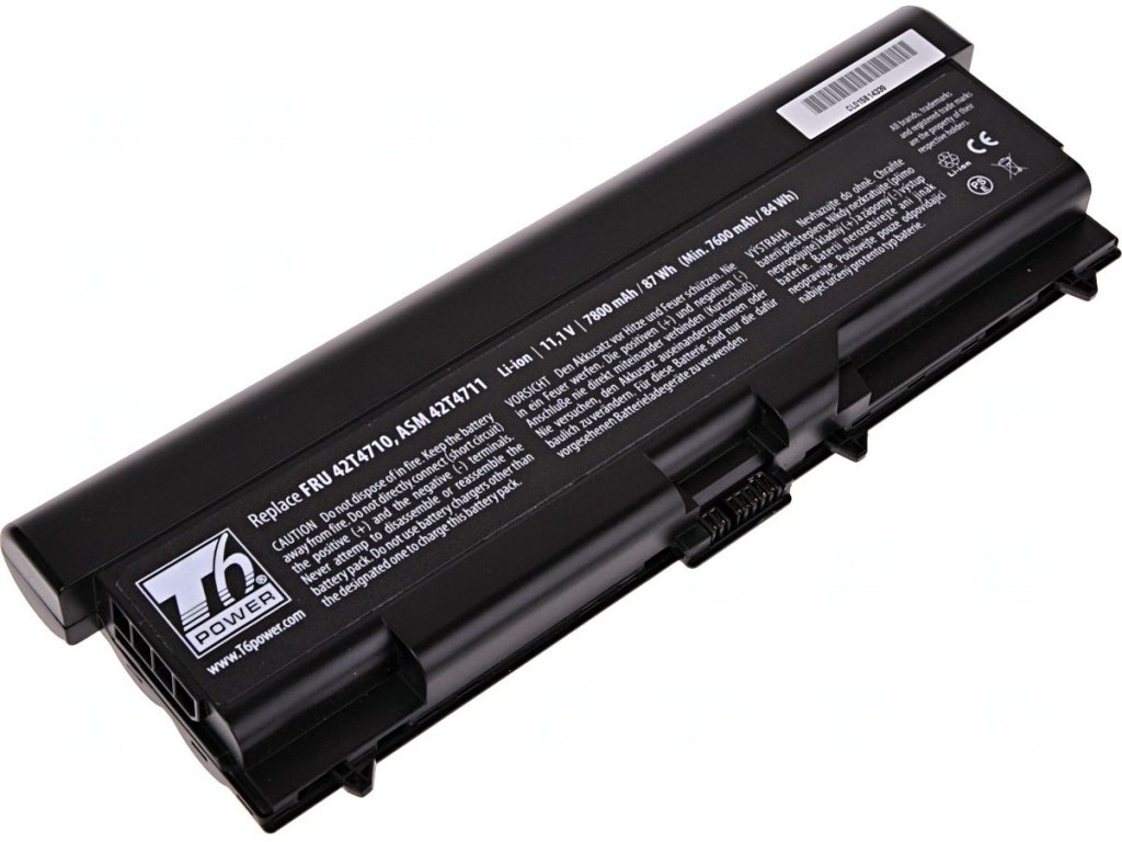 T6 Power Baterie Lenovo ThinkPad T410, T420, T510, T520, L410, L420, L510, 7800mAh, 87Wh, 9cell (NBIB0095)