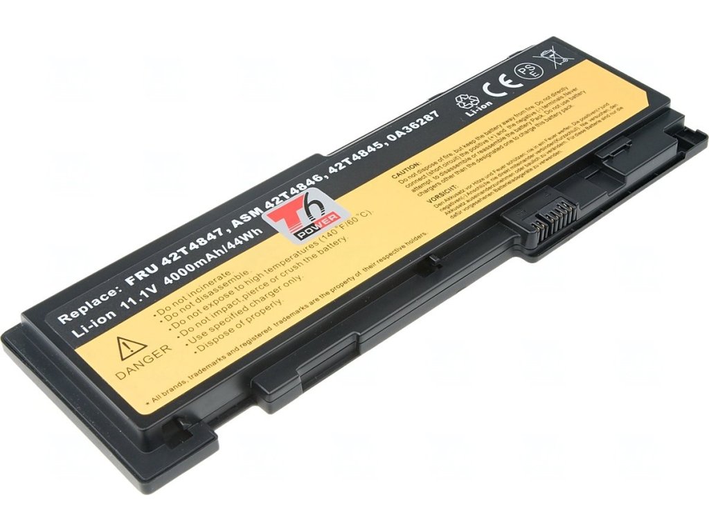 T6 Power Baterie Lenovo ThinkPad T420s, ThinkPad T430s, 4000mAh, 44Wh, 6cell (NBIB0103)