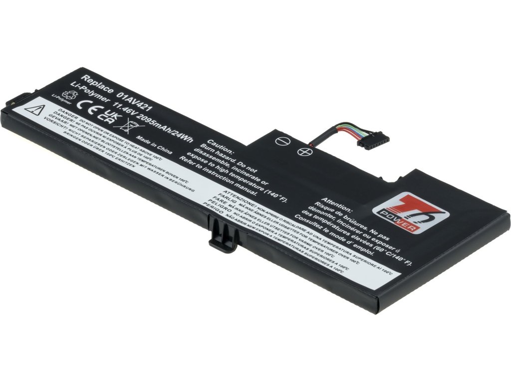T6 Power Baterie Lenovo ThinkPad T470, T480, internal, 2095mAh, 24Wh, 3cell, Li-pol (NBIB0178)