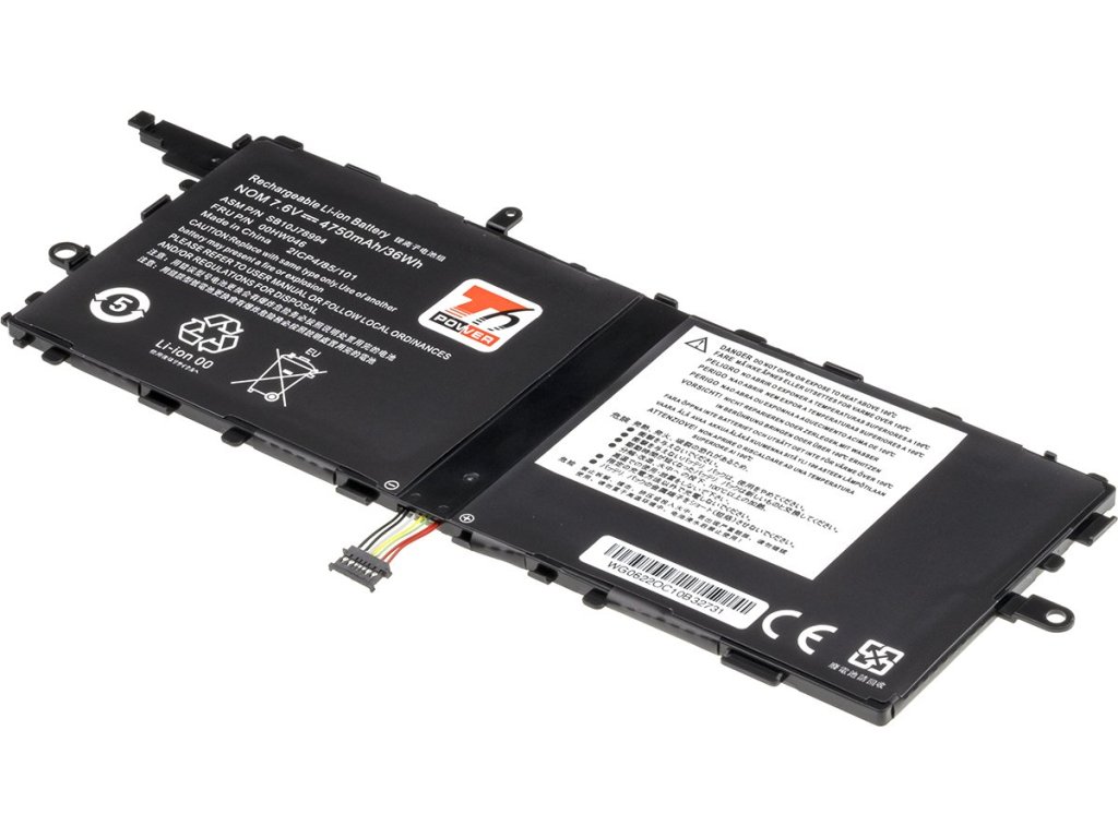 T6 Power Baterie Lenovo ThinkPad X1 Tablet Gen 1, Gen 2, 4750mAh, 36Wh, 2cell, Li-Pol (NBIB0210)