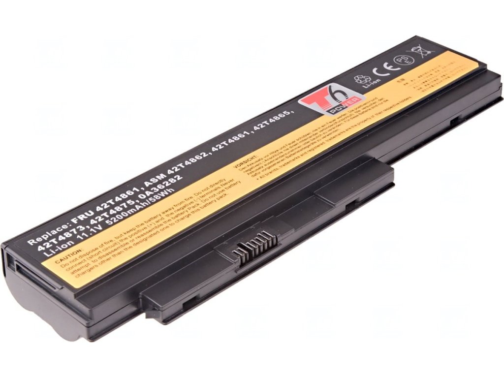 T6 Power Baterie Lenovo ThinkPad X220, X220i, 5200mAh, 58Wh, 6cell (NBIB0100)