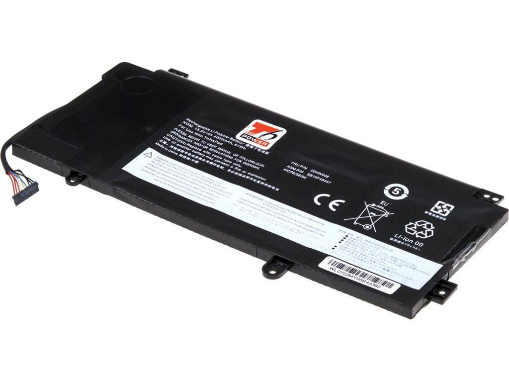 T6 Power Baterie Lenovo ThinkPad Yoga 15 serie, S5 Yoga 15, 4000mAh, 61Wh, 4cell, Li-Pol (NBIB0173)