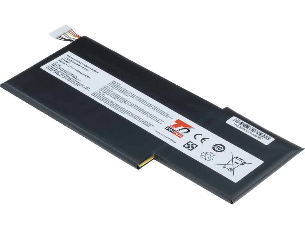 T6 Power Baterie MSI BTY-M6K, 4600mAh, 52Wh, 3cell, Li-pol (NBPR0044)