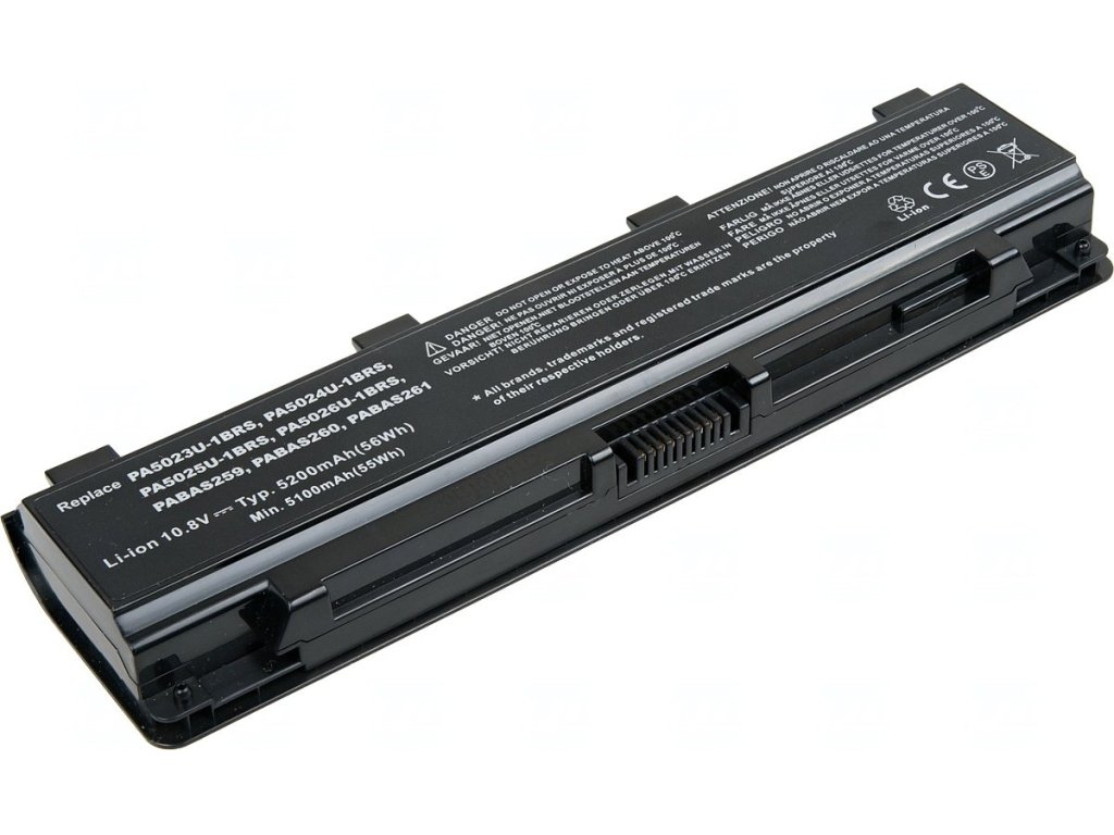T6 Power Baterie Toshiba Satellite C50, C70, C800, C850, L70, L800, M800, P800, 5200mAh, 56Wh, 6cell (NBTS0101)