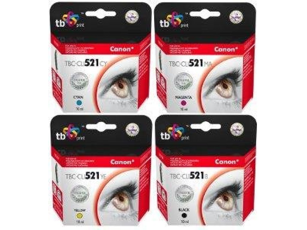 TB kompatibilní cartridge CANON CLI-521 ,B,C,M,Y,