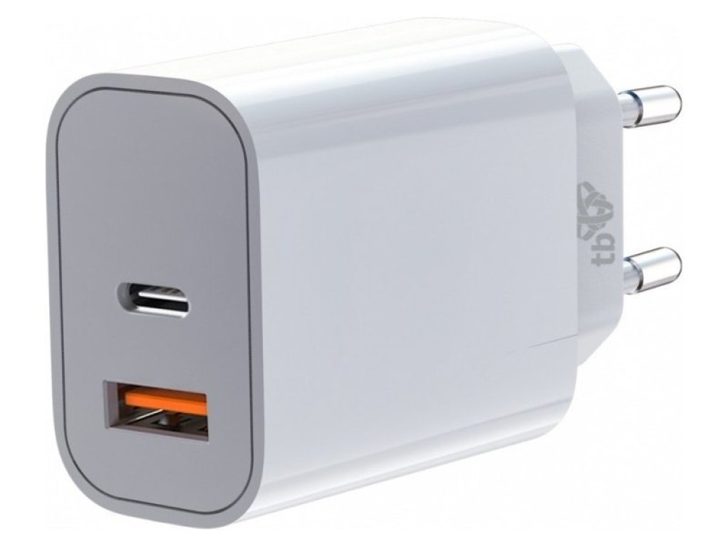 TB nabíječka USB-C + USB-A 2x3A bílá (AZTBXUL2USB3ACW)