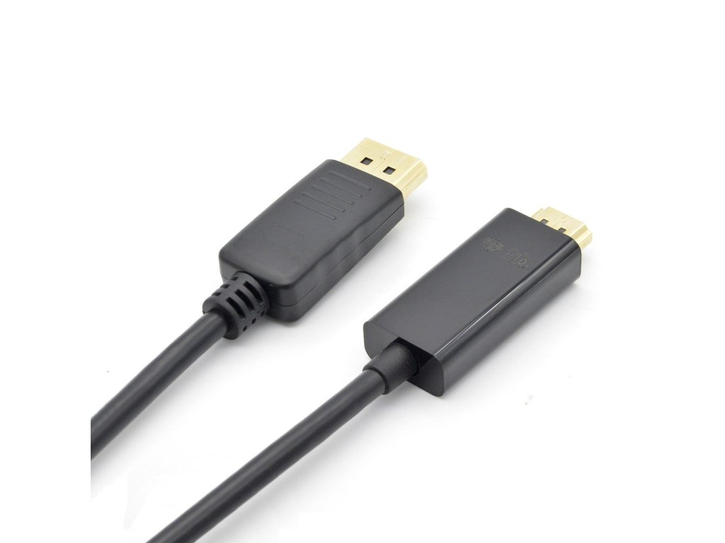 TB TOUCH kabel DisplayPort-HDMI, M/M, propojovací, 1,8m, černý (AKTBXVDMHMDP18B)