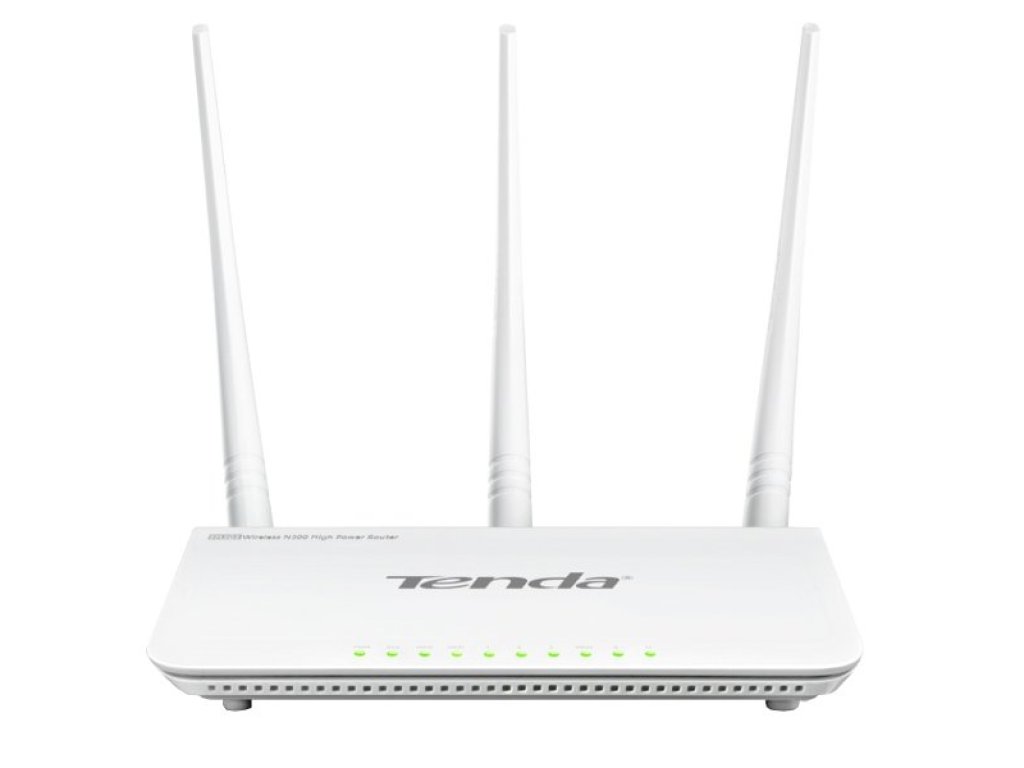 TENDA F3 - Wireless-N Router 802.11b/g/n, 300Mbps, 1x WAN, 3x LAN, 3x Ext. Ant. (75010304)
