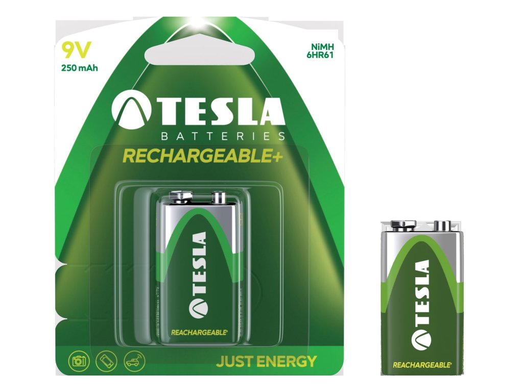 TESLA - baterie 9V RECHARGEABLE+, 1ks, 6HR61 (1099137130)