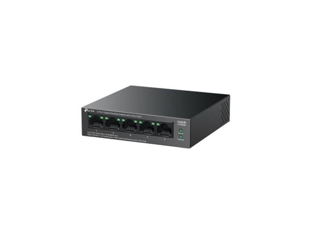 TP-Link LS105GP Switch 1x GLAN, 4x GLAN s PoE+, 65W (LS105GP)