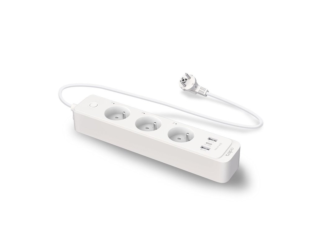 TP-Link Tapo P300, 3x 230V, 3x USB (2xA, 1xC), WiFi, Homekit, PD/QC fast charge