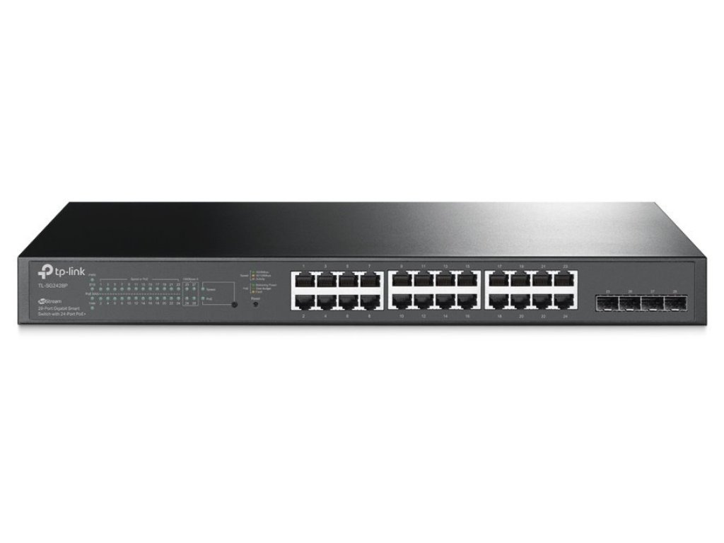 TP-LINK TL-SG2428P JetStream 28-Port Gigabit Smart Switch with 24-Port PoE+ (SG2428P)