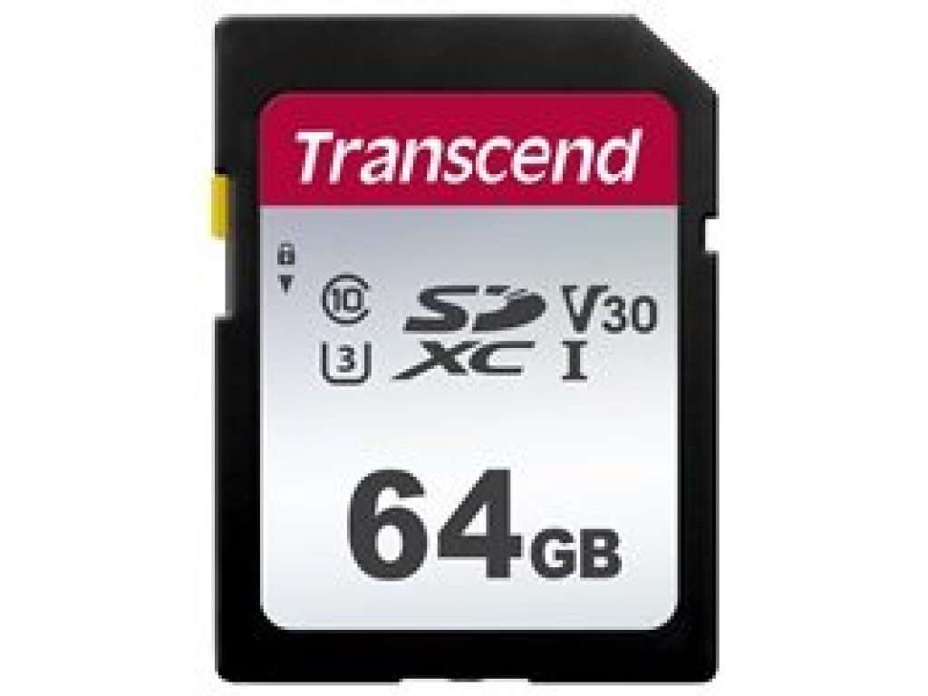 TRANSCEND 64GB SDXC 300S (Class 10) UHS-I U3 V30 (TS64GSDC300S)
