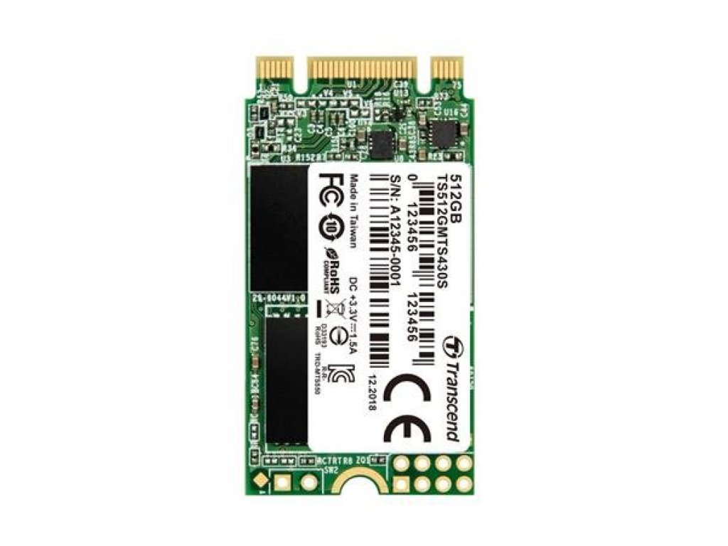 TRANSCEND Industrial SSD MTS430S 512GB (TS512GMTS430S)