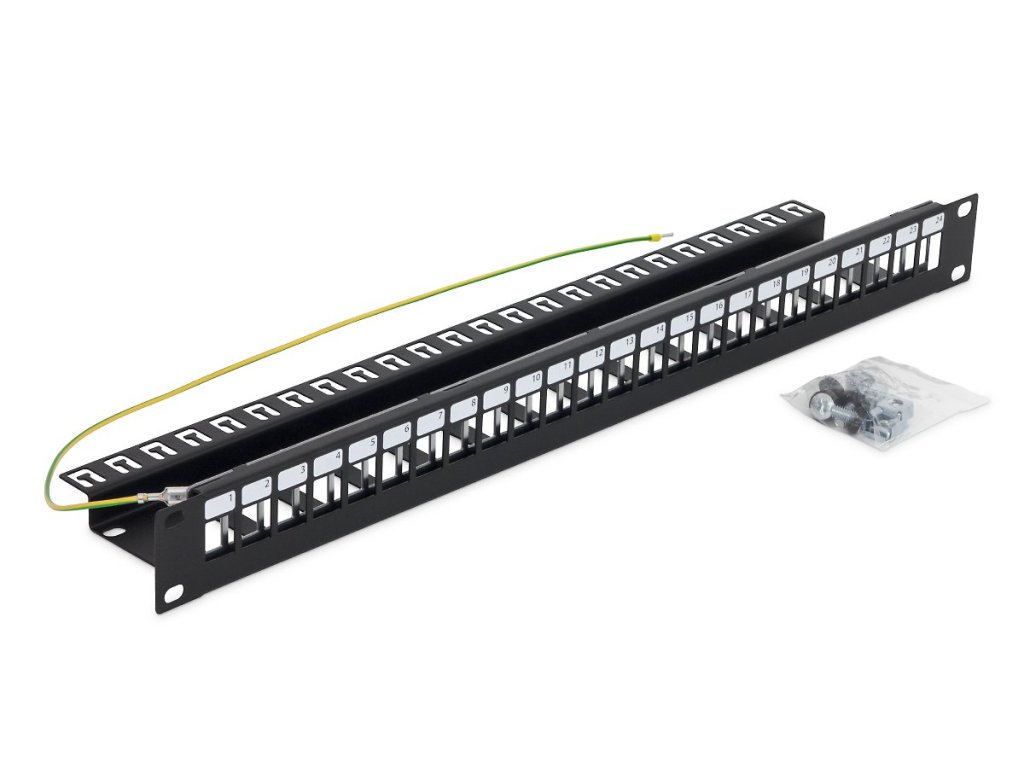 TRITÓN 19" modulární patch panel pro max.24 keystonu (RAB-PP-X10-A1)