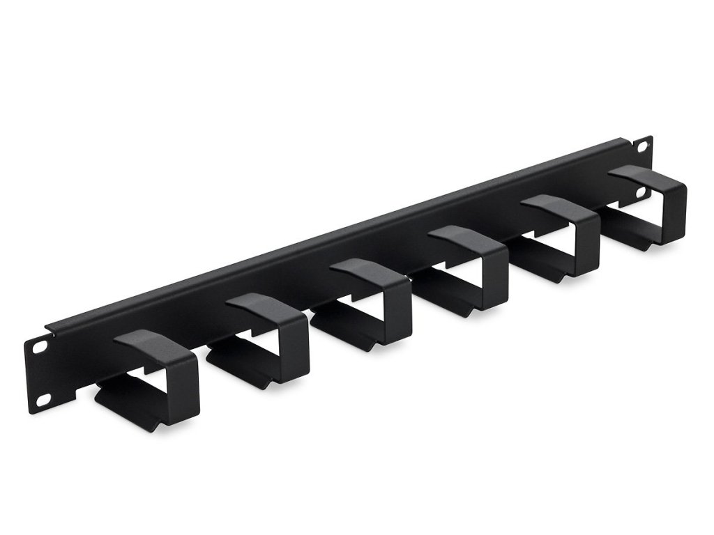 Triton 19" vyvazovací panel 1U, 6 x vyvazovací háek 70 x 27 mm (RAB-VP-X23-A1)