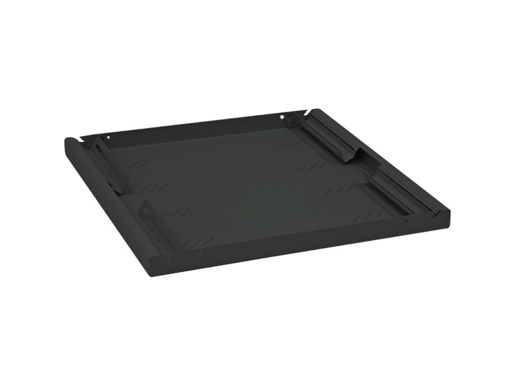 TRITON Polička s perforací 1U/550mm černá nosnost 80kg (RAB-UP-550-A4)