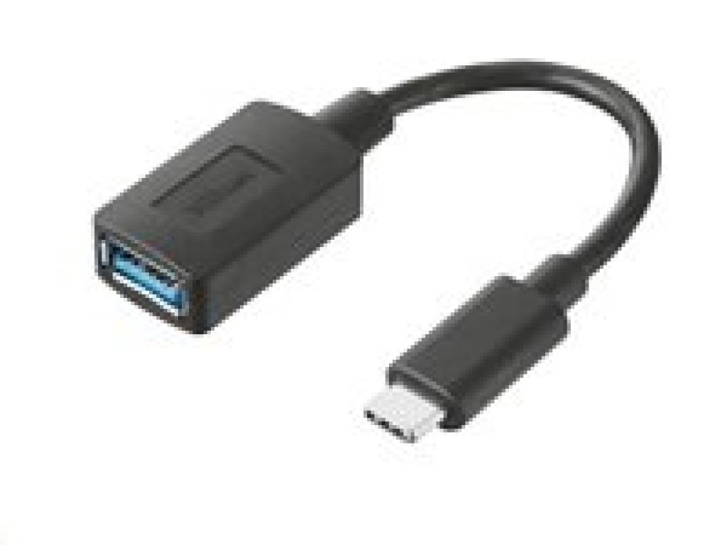 TRUST adaptér USB 3.1, C-A, M/F, 0,09m, černý (20967)