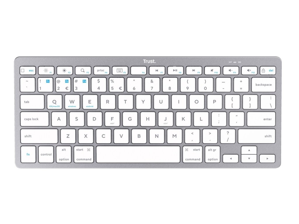 TRUST bezdrátová klávesnice BASICS Wireless Bluetooth keyboard CZ/SK (25354)