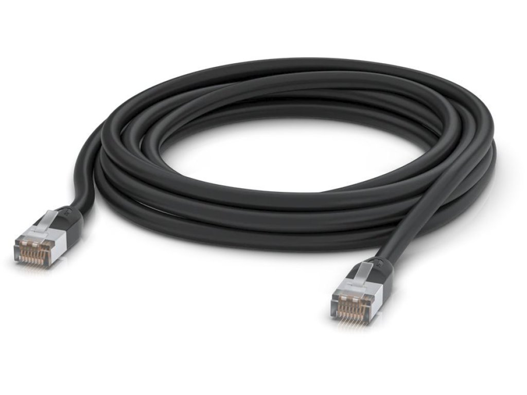 UBIQUITI UACC-Cable-Patch-Outdoor-8M-BK, Venkovní UniFi patch kabel, 8m, Cat5e, černý