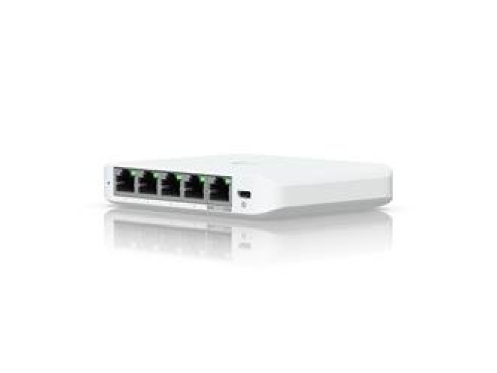 UBIQUITI UniFi Switch Flex Mini 2.5G - 5-Port 2.5Gbt, PoE-in, USB-C (USW-Flex-2.5G-5)