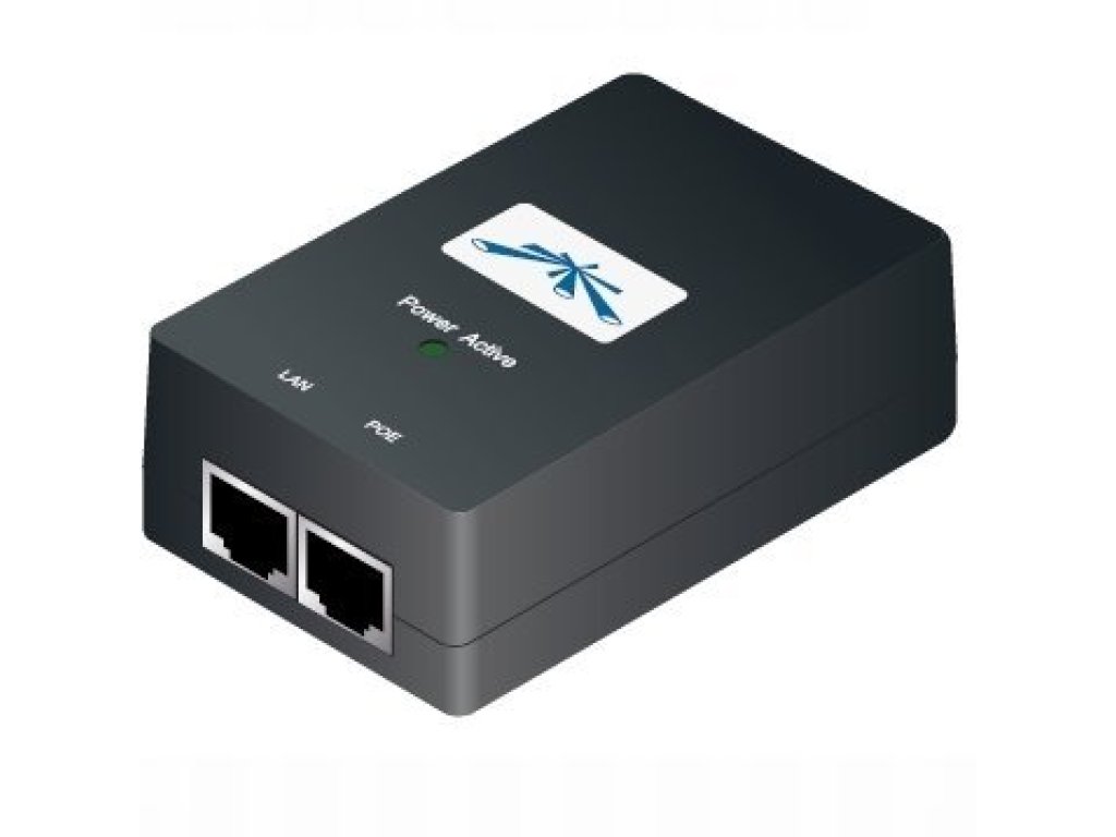 UBNT POE-24-24W-G - Gigabit PoE adapter 24V/1A (24W), včetne napájecího kabelu