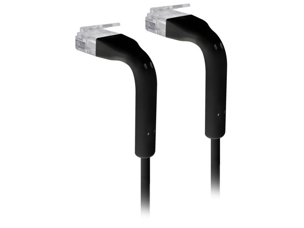 UBNT UniFi Ethernet Patch Kabel - délka 0,3m, Cat6, černý (U-Cable-Patch-0.3M-RJ45-BK)
