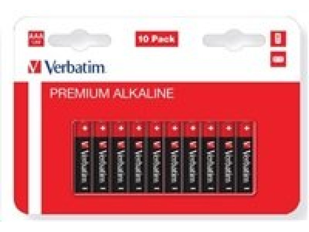 VERBATIM baterie AAA 1,5V Alkalické 10ks (49874)