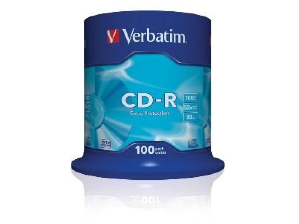 VERBATIM CD-R 700MB 52x spindl 100ks (43411)