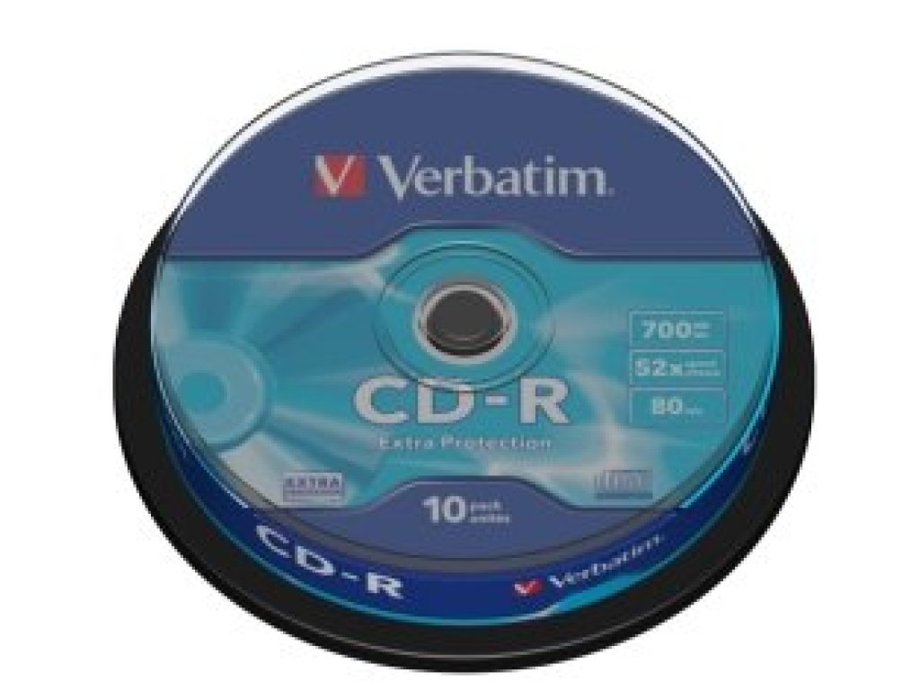 VERBATIM CD-R 700MB 52x spindl 10ks (43437)