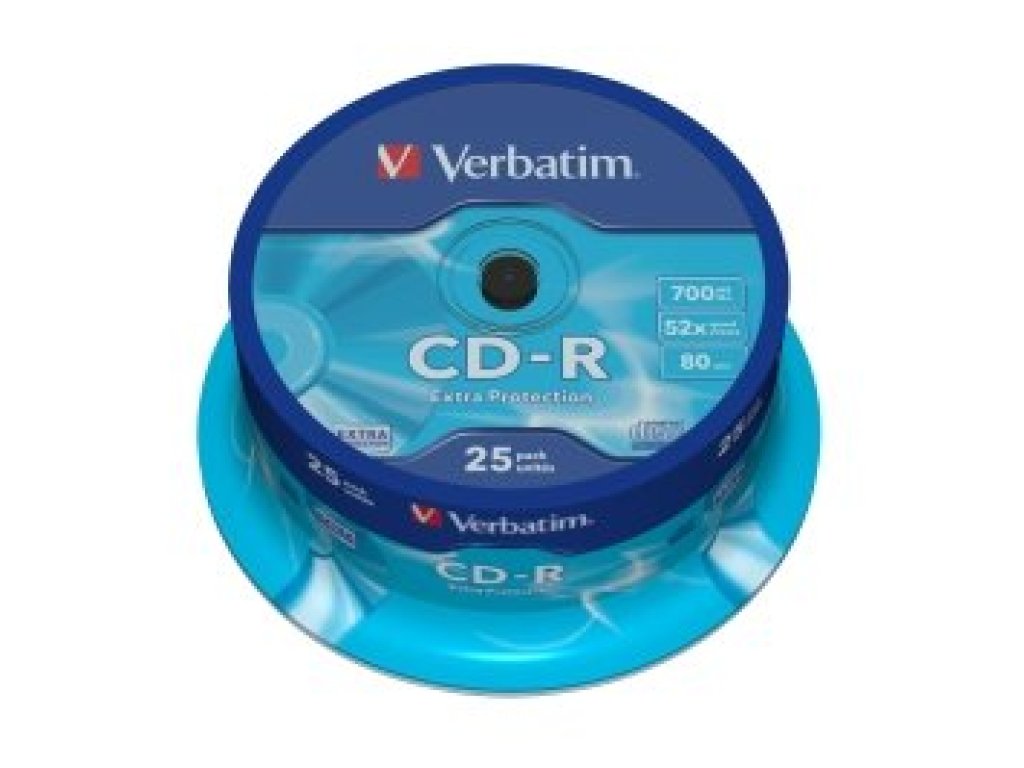 VERBATIM CD-R 700MB 52x spindl 25ks (43432)