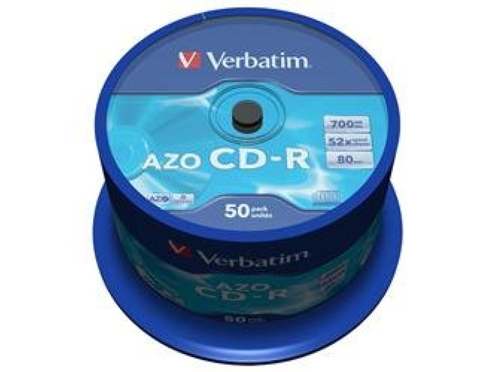 VERBATIM CD-R 700MB Crystal 52x spindl 50ks (43343)