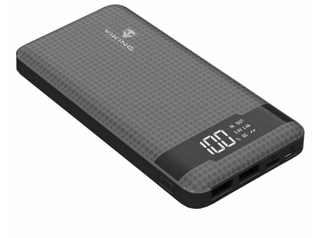 VIKING POWER BANK PN-961PD QC3.0 10000mah, QUICK CHARGE 3.0, černá (PN961B)