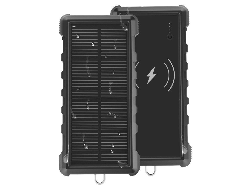 VIKING solární outdoorová power banka W24W 24000 mAh, bezdrátové nabíjení