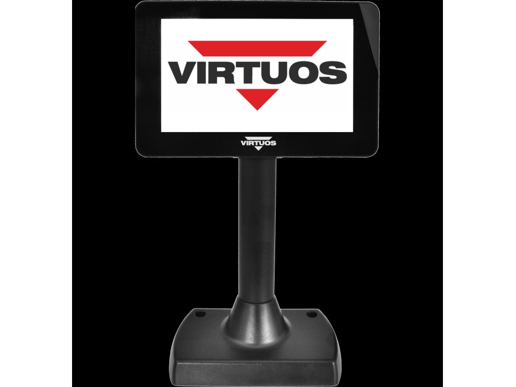 VIRTUOS 7" LCD barevný zákaznický displej Virtuos SD700F, USB, cerný (EJG1007)
