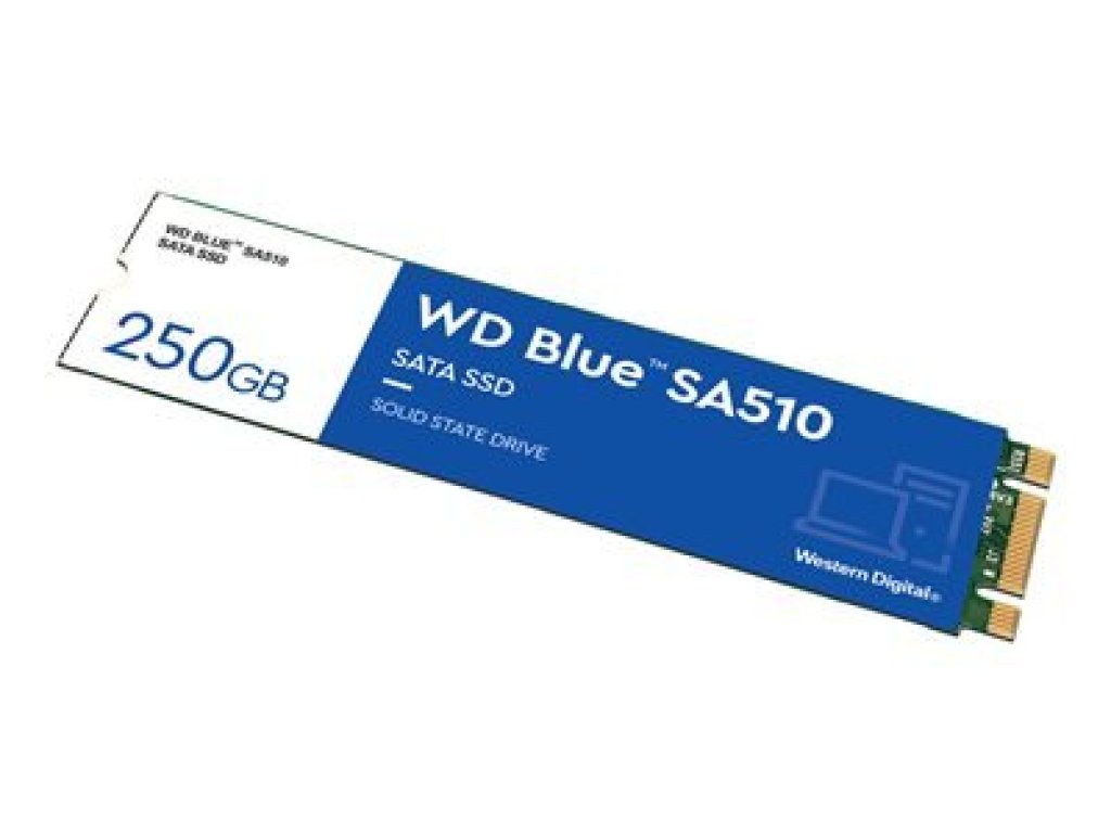 WD BLUE SSD 3D NAND WDS250G3B0B 250GB SA510 M.2, (WDS250G3B0B)