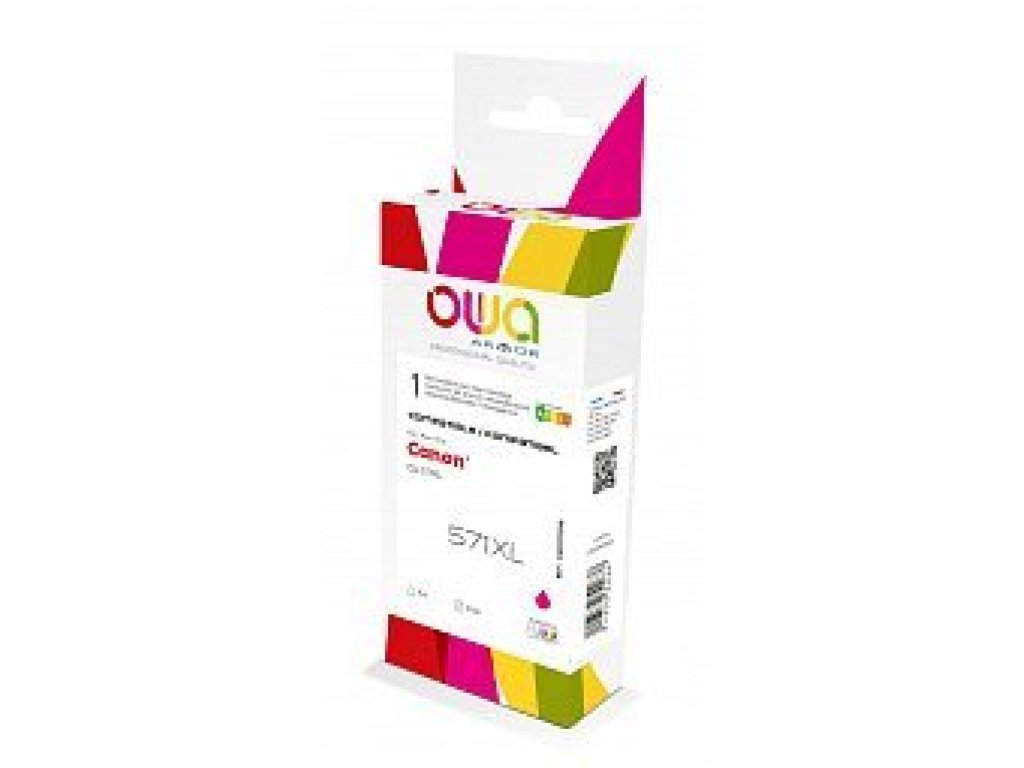 WECARE ARMOR ink kompatibilní s CANON CLi-571XLM, červená/magenta (K20707W4)