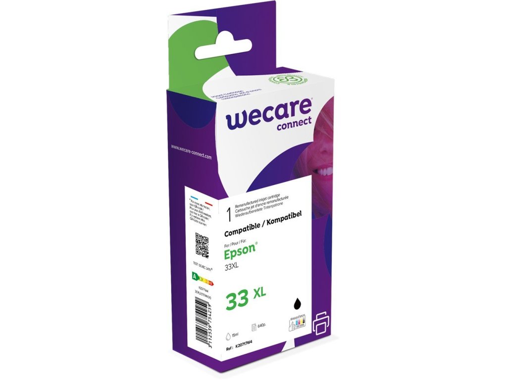 WECARE ARMOR ink kompatibilní s EPSON C13T33514012, černá/black (K20717W4)