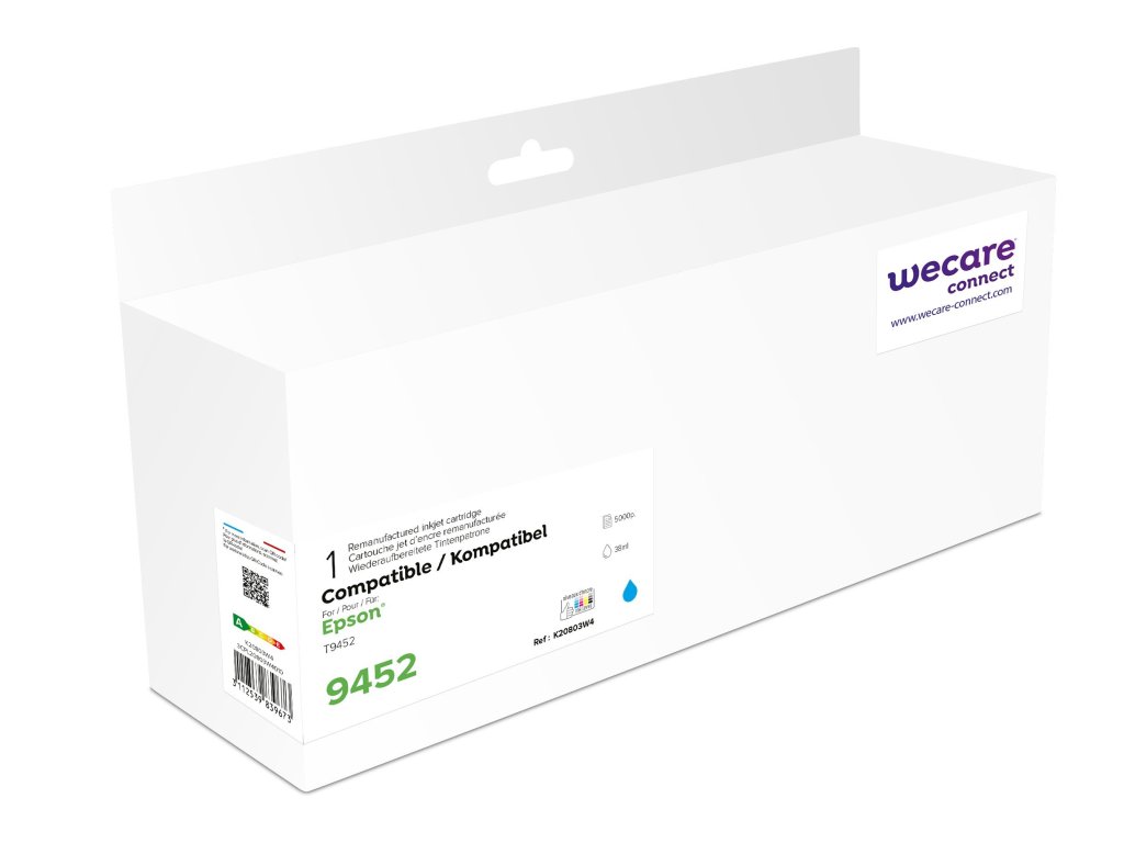 WECARE ARMOR ink kompatibilní s Epson C13T945240, modrá/cyan (K20803W4)