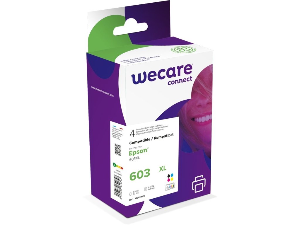 WECARE ARMOR ink sada kompatibilní s Epson 603XL, C13T03A640, CMYK  (K10539W4)