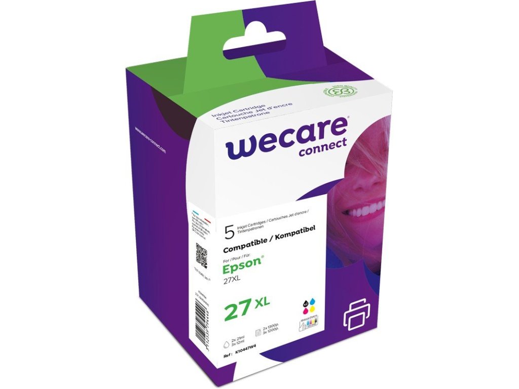 WECARE ARMOR ink sada kompatibilní s EPSON C13T27X,2x černá/CMY (K10447W4)