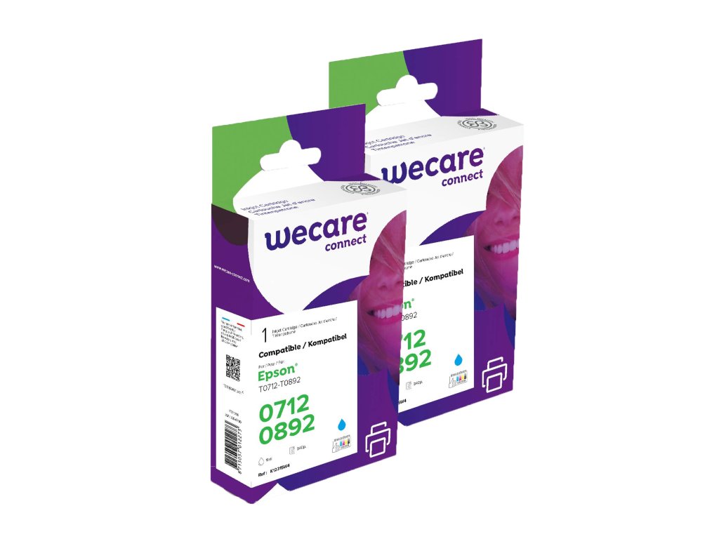 WECARE ARMOR sada ink kompatibilní s EPSON T071240 2x9ml,modrá,T071240 (P12315W4)