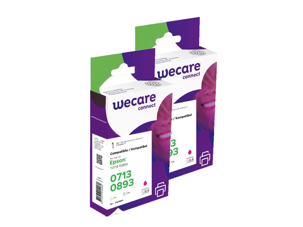 WECARE ARMOR sada ink kompatibilní s EPSON T071340 2x9ml,červená,T071340 (P12316W4)