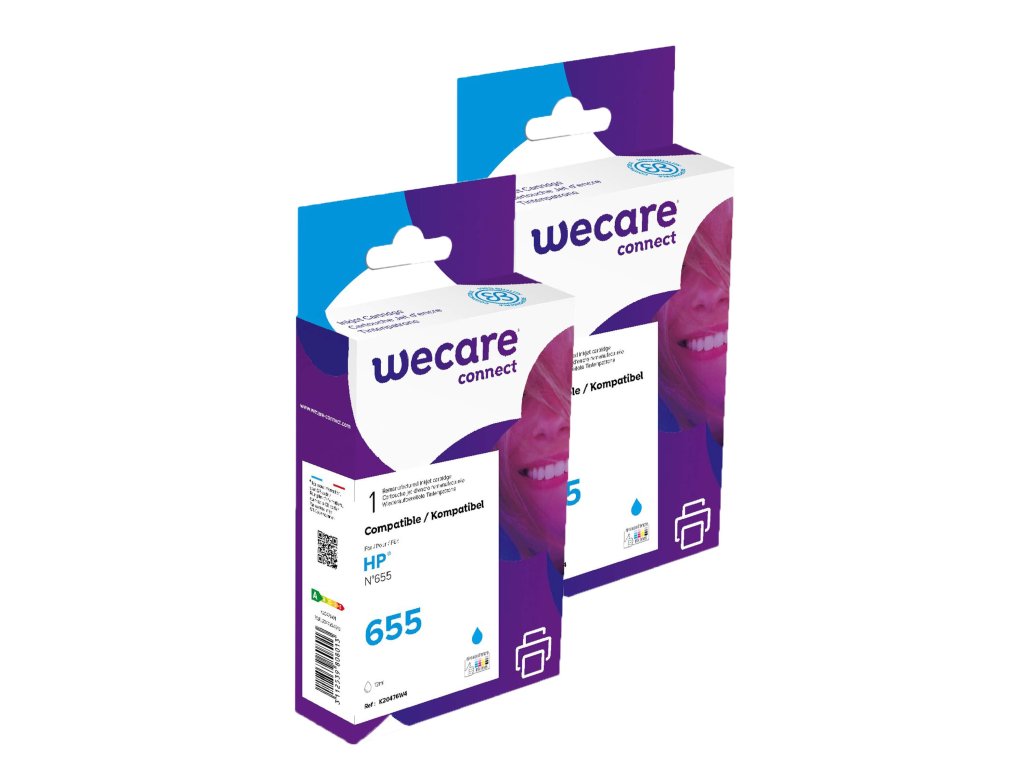 WECARE ARMOR sada ink kompatibilní s HP CZ110AE, 2x12ml, modrá/cyan (P20476W4)