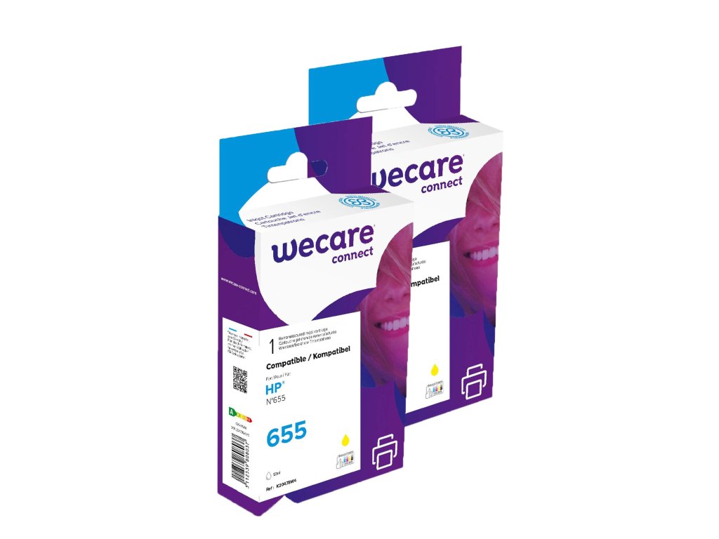 WECARE ARMOR sada ink kompatibilní s HP CZ112AE, 2x12ml, žlutá/yellow (P20478W4)