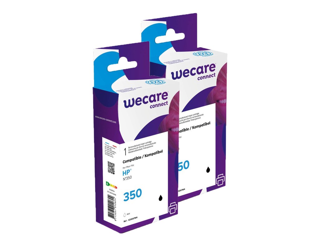 WECARE ARMOR sada ink pro HP CB335E2x14ml, černá,CB335E (P20267W4)