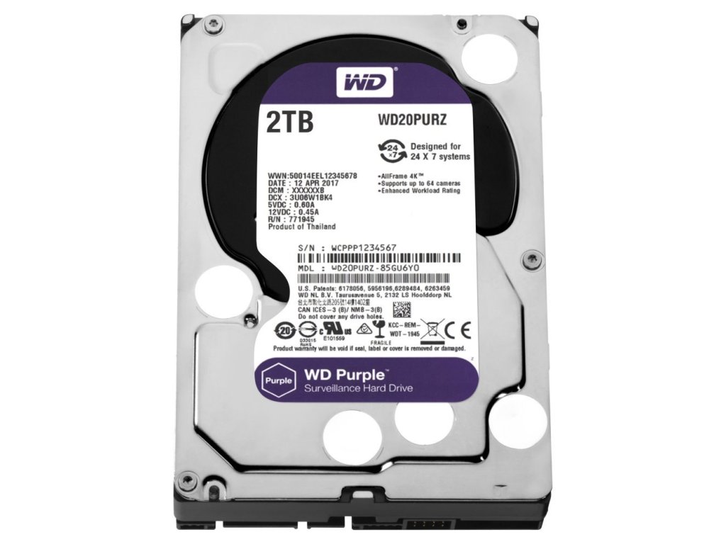 WESTERN DIGITAL  PURPLE 2TB (WD20PURZ)